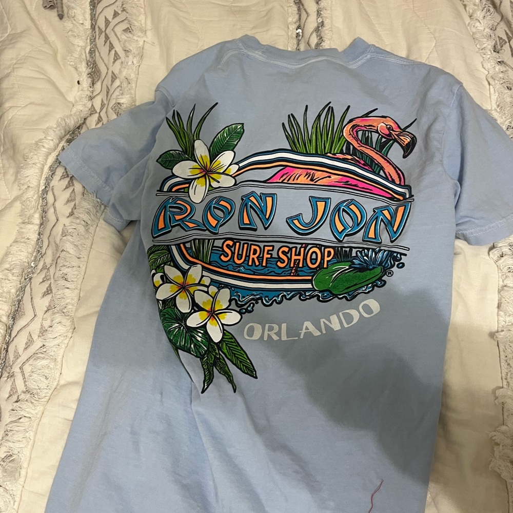 Ron Jon Surf Shop Light Blue Women's Short Sleeve Tee